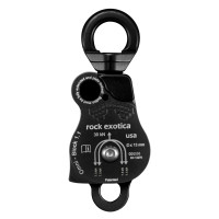 美國 rock exotica Omni-Block 1.1" Double Pulley 萬向雙滑輪 1.1" 全黑 P54D-B